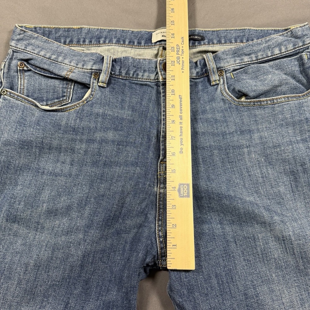 Quicksilver Jeans Men's 38 x 31 Blue Regular Fit Denim Pants Preppy Surf - Picture 3 of 9